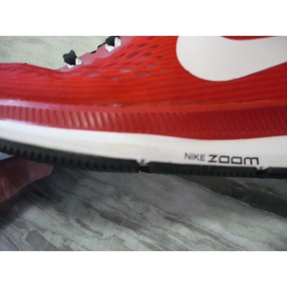 Men's Nike Team Zoom Pegasus 34 Red White Running Shoe Size 8 887009-601 NO Box - Picture 9 of 16
